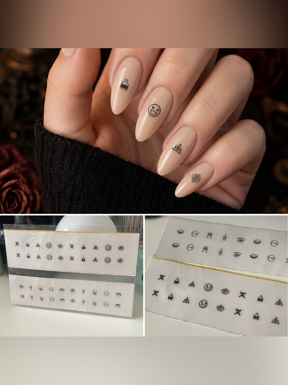 Bailey Sarian x Loud Lacquer Nail Art Stickers Limited Edition 40 Decals